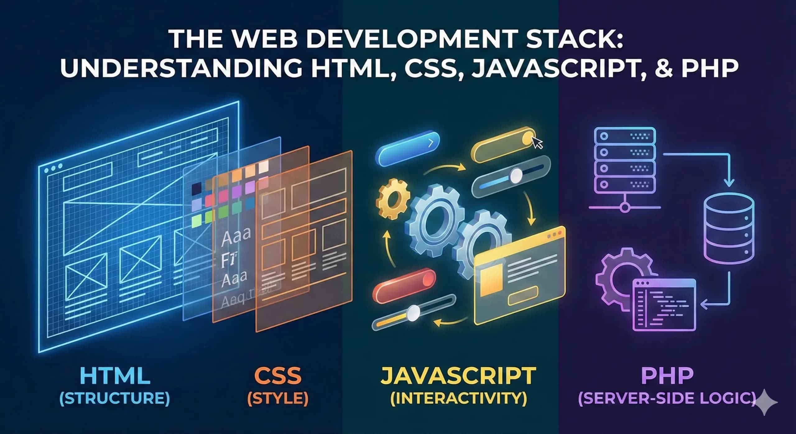 Understanding HTML, CSS, JavaScript, and PHP: A Non-Tech Guide