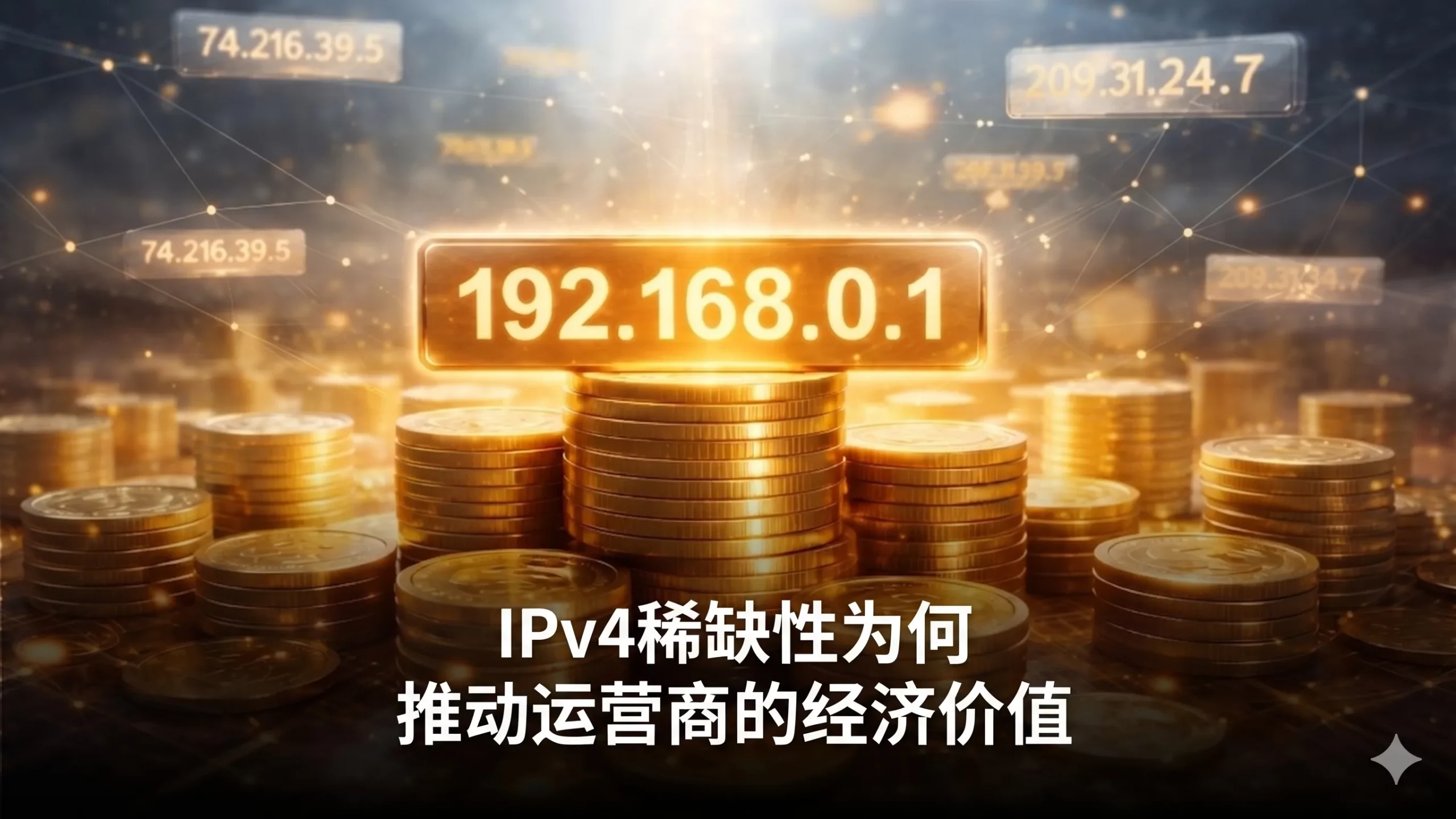 IPv4稀缺性为何能为运营商带来经济价值?